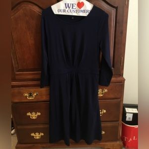 Talbots Navy Long-Sleeved Sweater Dress (Size S)